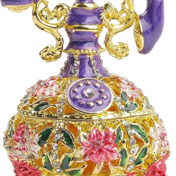 Telephone Figurine Jewelry Trinket Box Vintage Jewelry box Trinket boxes hinged - Picture 1 of 6